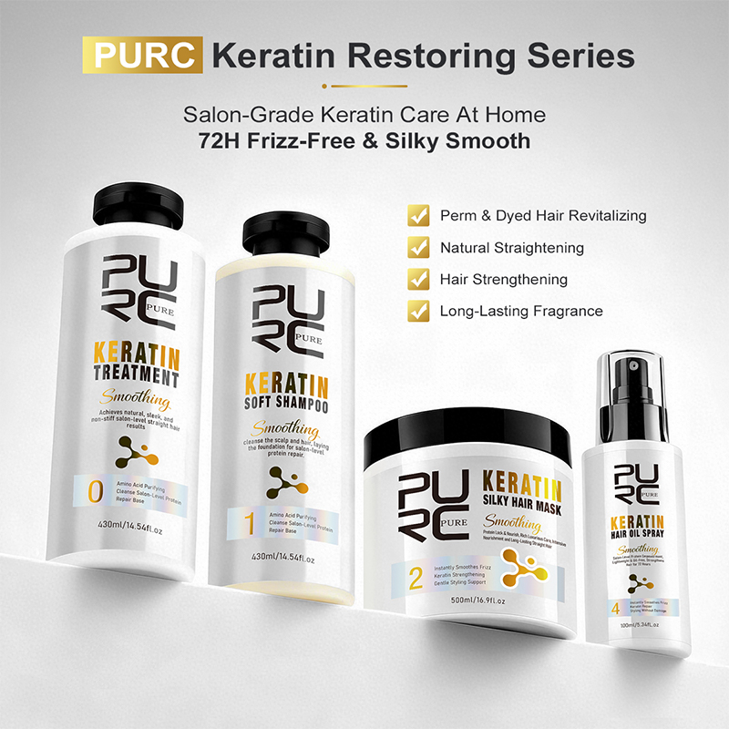 Hair Care Treatment - PURC Keratin Treatment Hair Care Set