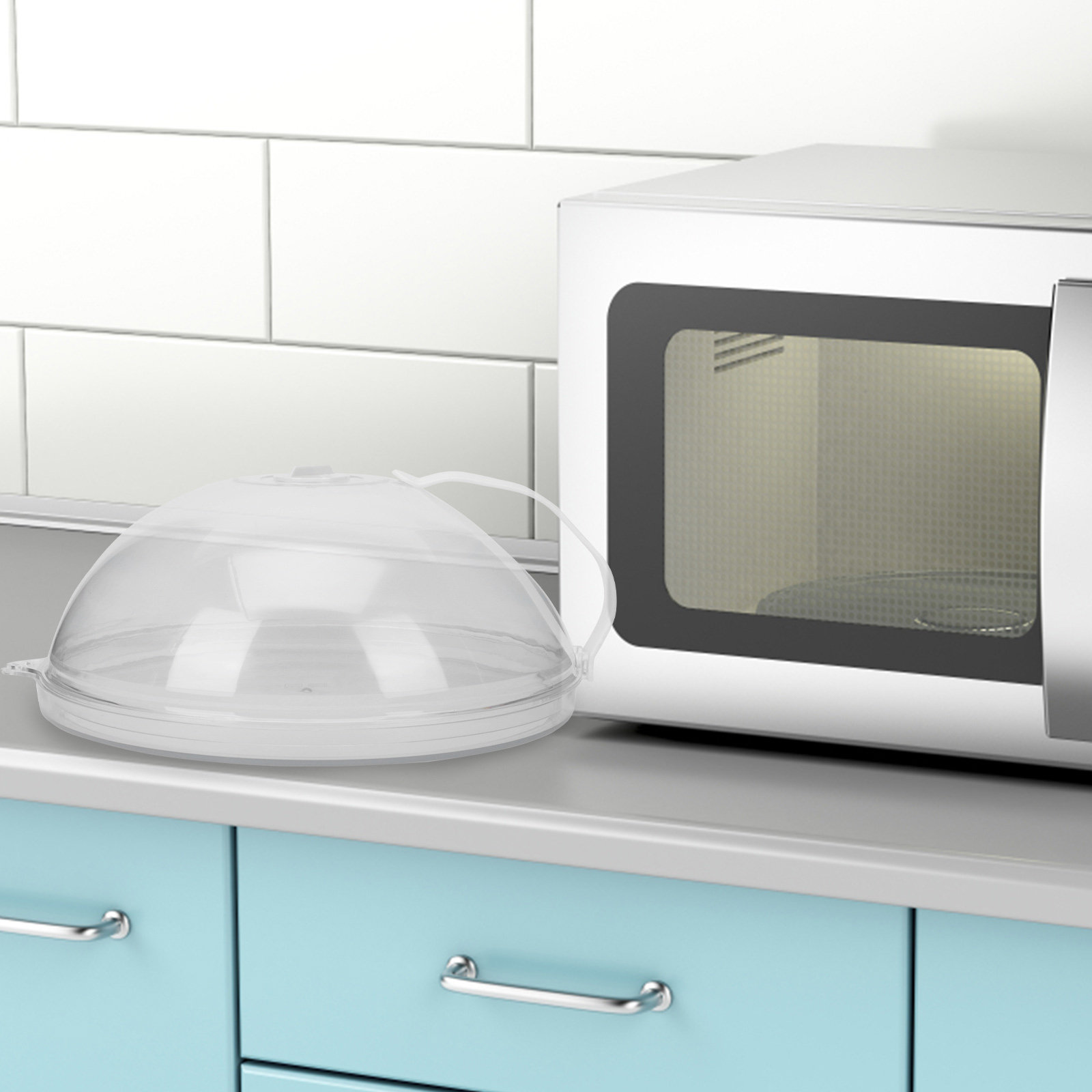 Heat Protectant Spray - 1Pcs Transparent Microwave Spray-Proof Cover Pc