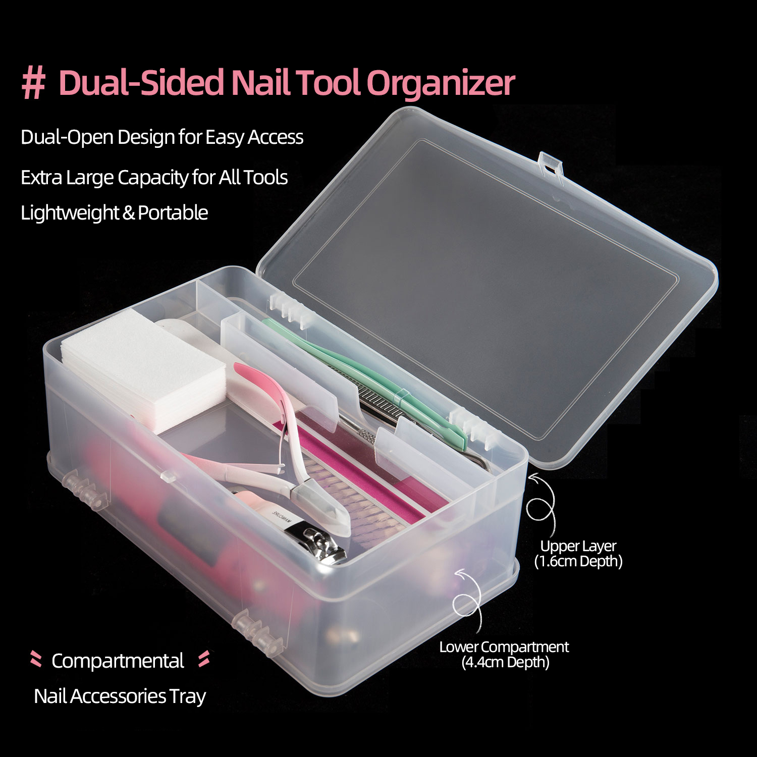 Dual-Open 2-Tier Super Capacit - Hair Care Gel ulasan dan harga