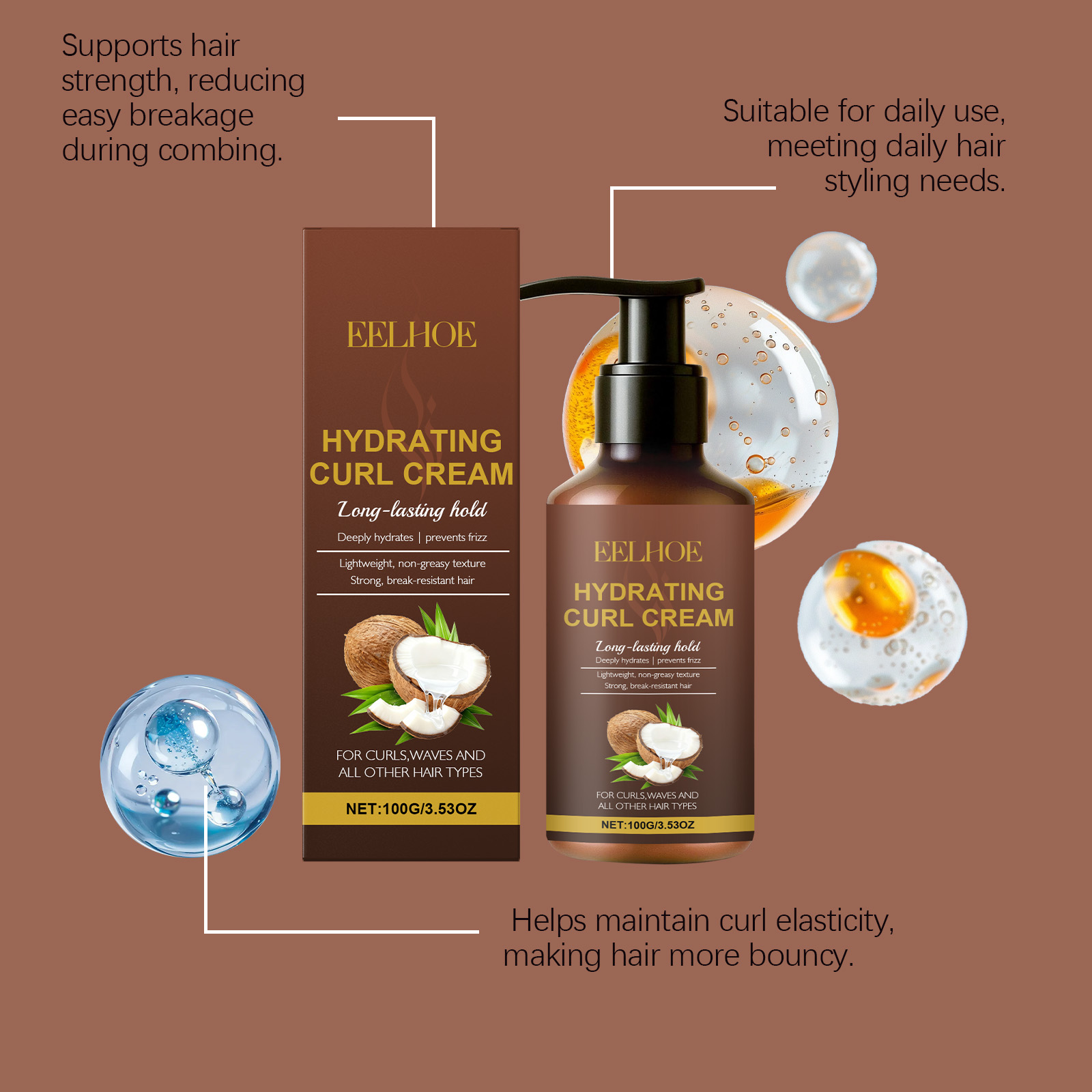 Curl Styling Cream for Wavy an - Hair Care For Wavy Hair ulasan dan harga