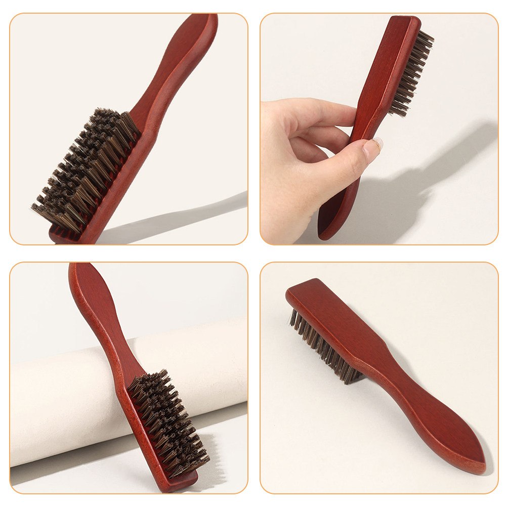 2Pcs Beard Grooming Brush Wood - Hair Care For Men ulasan dan harga