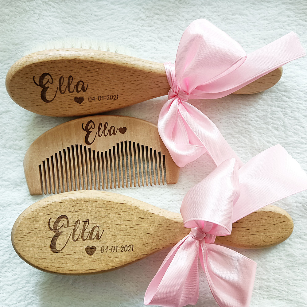 Custom Name Baby Bathing Comb  - Hair Care Names ulasan dan harga