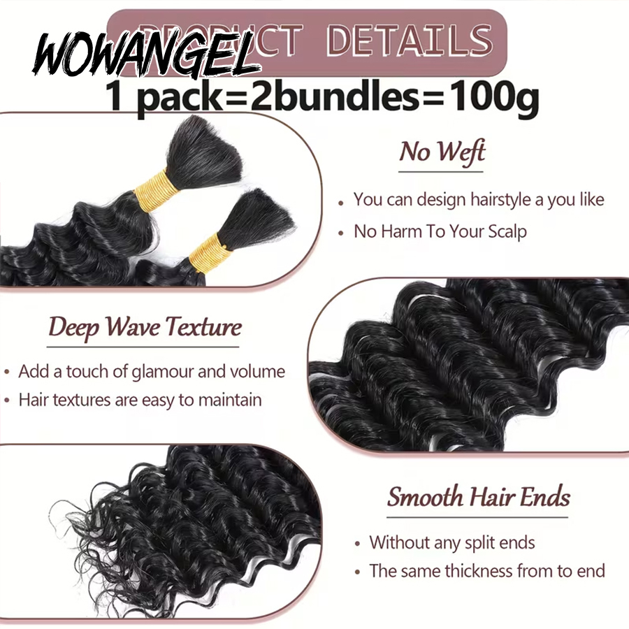 Boho Braids Human Hair Bulk De - Hair Care For Wavy Hair ulasan dan harga
