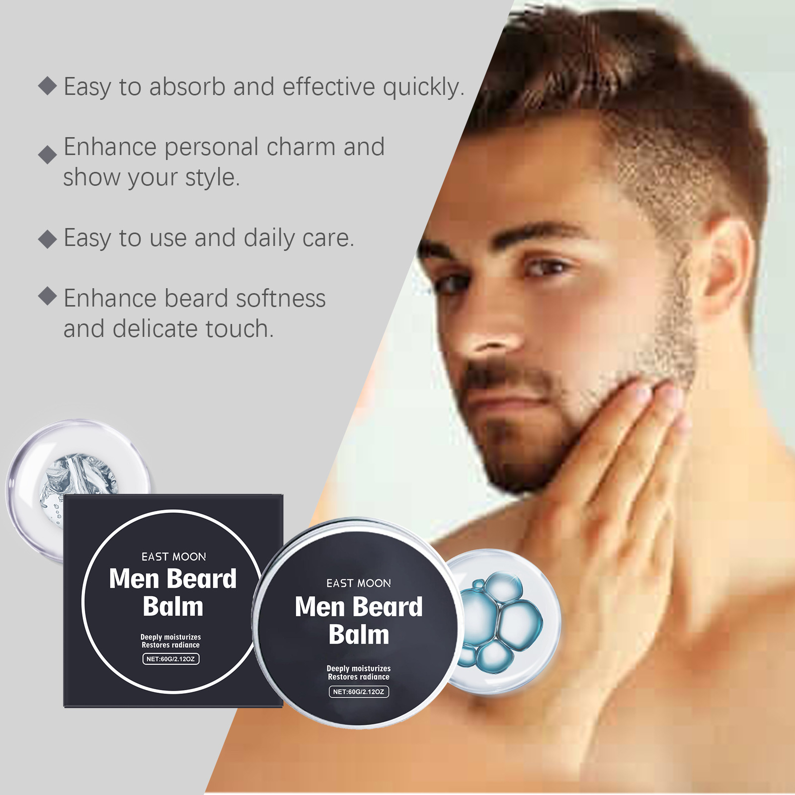 Beeswax Men Beard Balm Moistur - Hair Care For Men ulasan dan harga