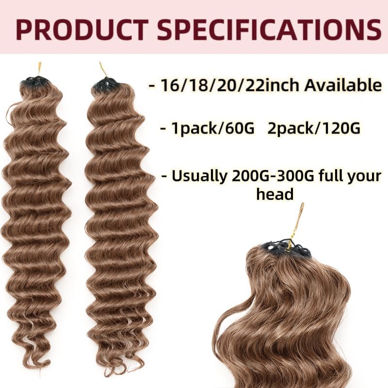 Honey Brown Feather Crochet Hu - Hair Care Honey ulasan dan harga