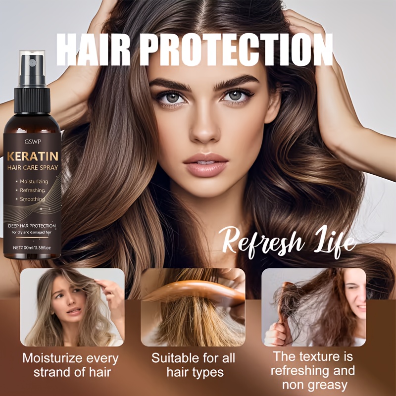 GSWP Keratin Hair Care Spray,  - Heat Protectant Spray ulasan dan harga