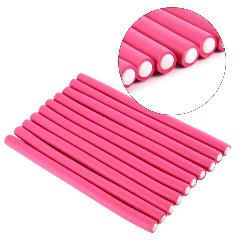 10Pcs/Set Soft Foam Soft Hair  - Hair Roller Set Flexi ulasan dan harga