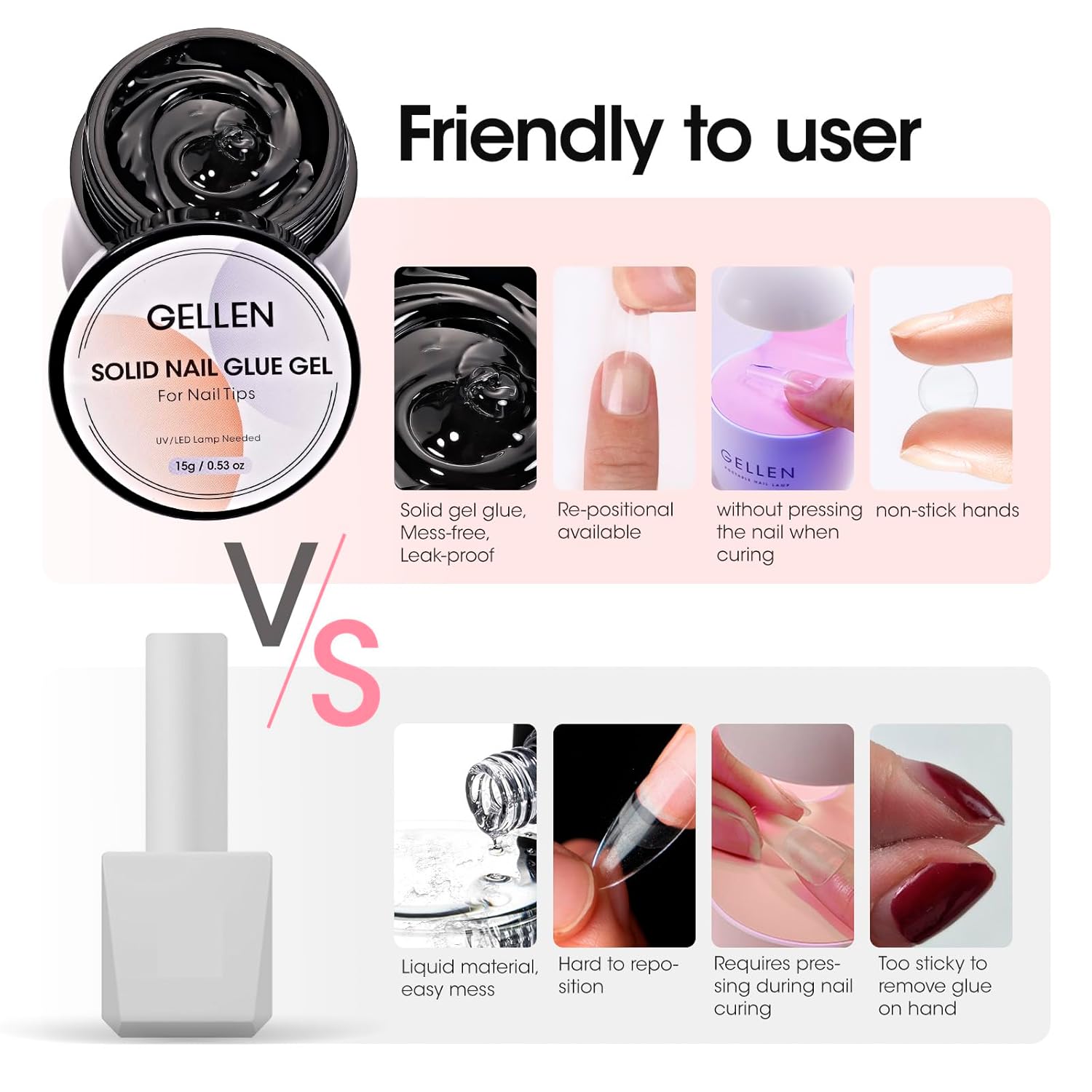 GELLEN Nail Solid Glue Builder - Hair Care Gel ulasan dan harga