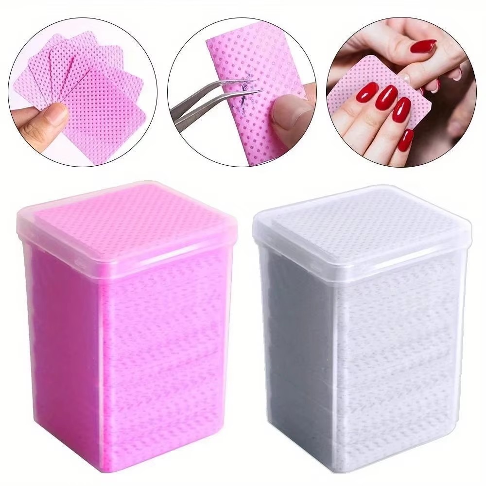 200Pcs Pink Lint-Free Nail Pol - Hair Care Gel ulasan dan harga