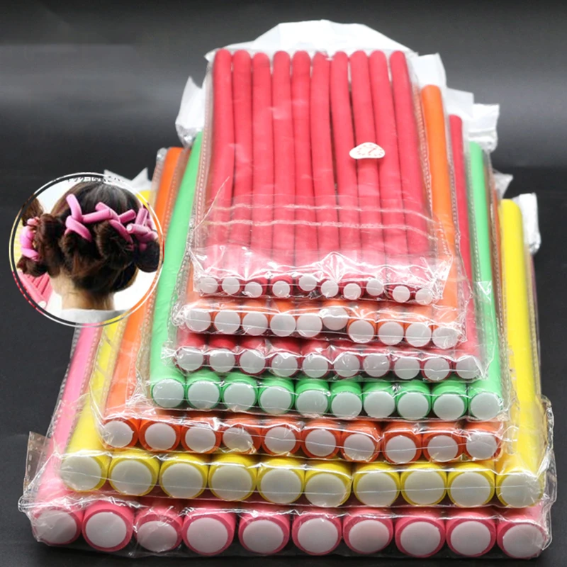 10 Pcs/Set Hair Curing Rod Mag - Hair Roller Set Flexi ulasan dan harga