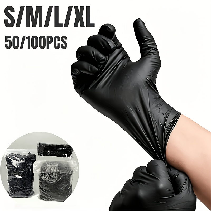 Black Disposable Nitrile Glove - Hair Care Works ulasan dan harga