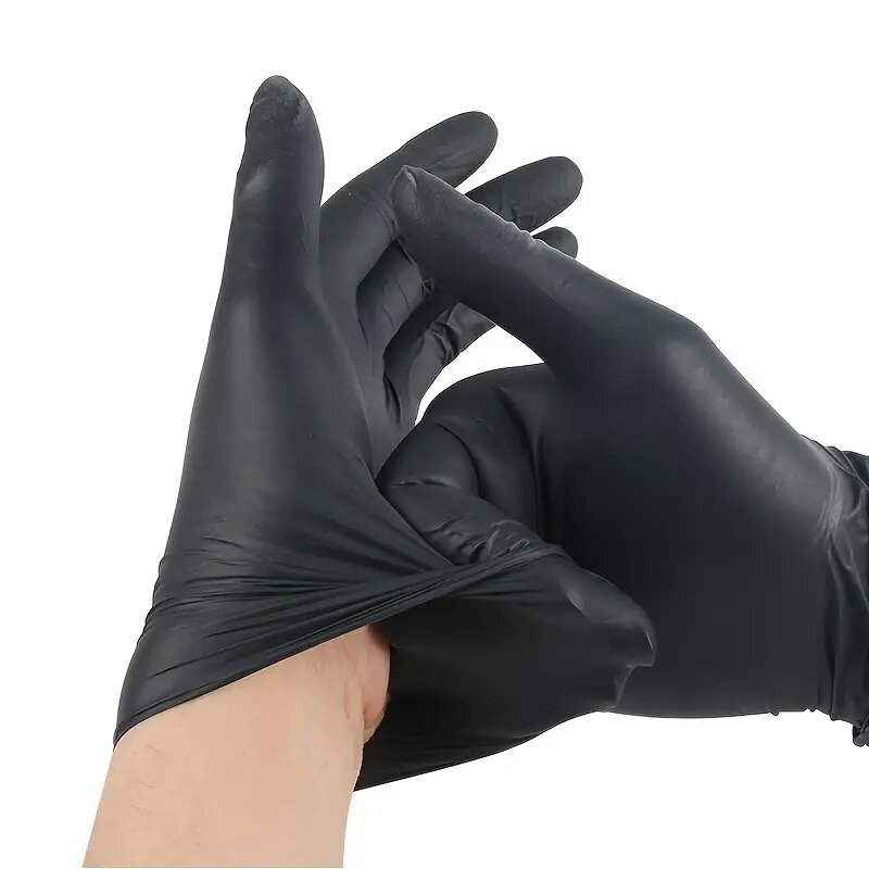 Black Disposable Nitrile Glove - Hair Care Works ulasan dan harga