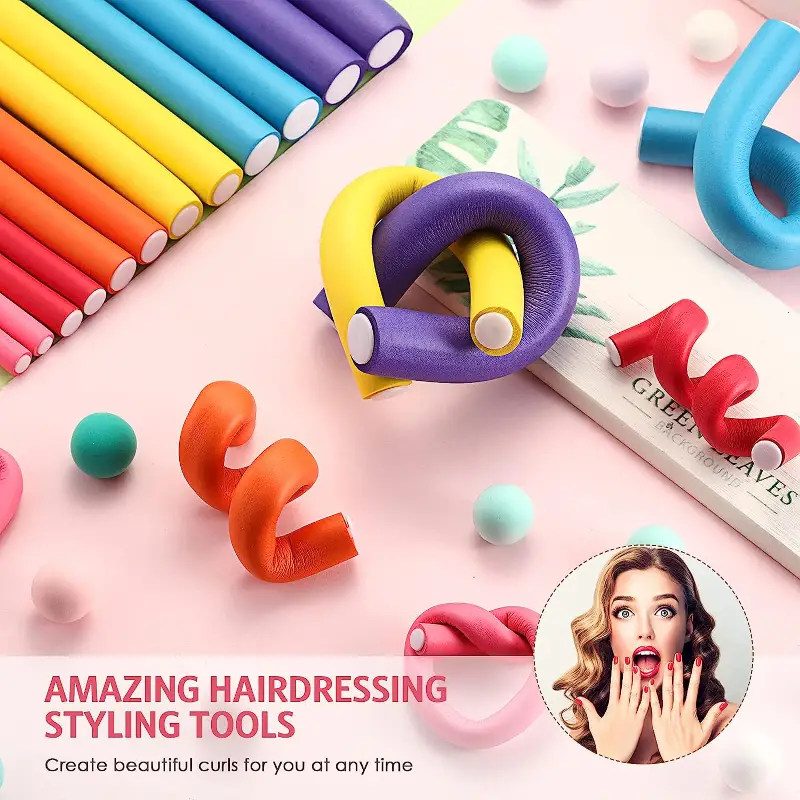 42pcs/Set Flexible Curling Rod - Hair Roller Set Flexi ulasan dan harga