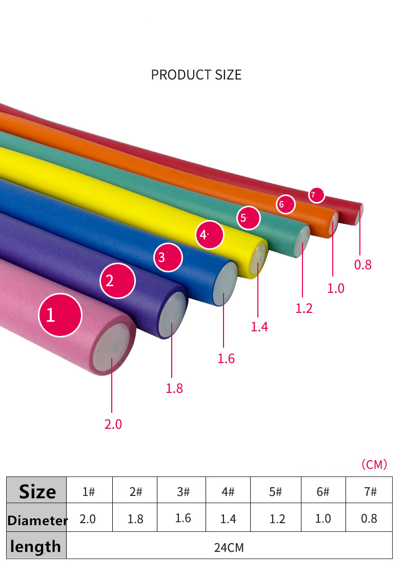 10pcs Flexible Curling Rods Ha - Hair Roller Set Flexi ulasan dan harga