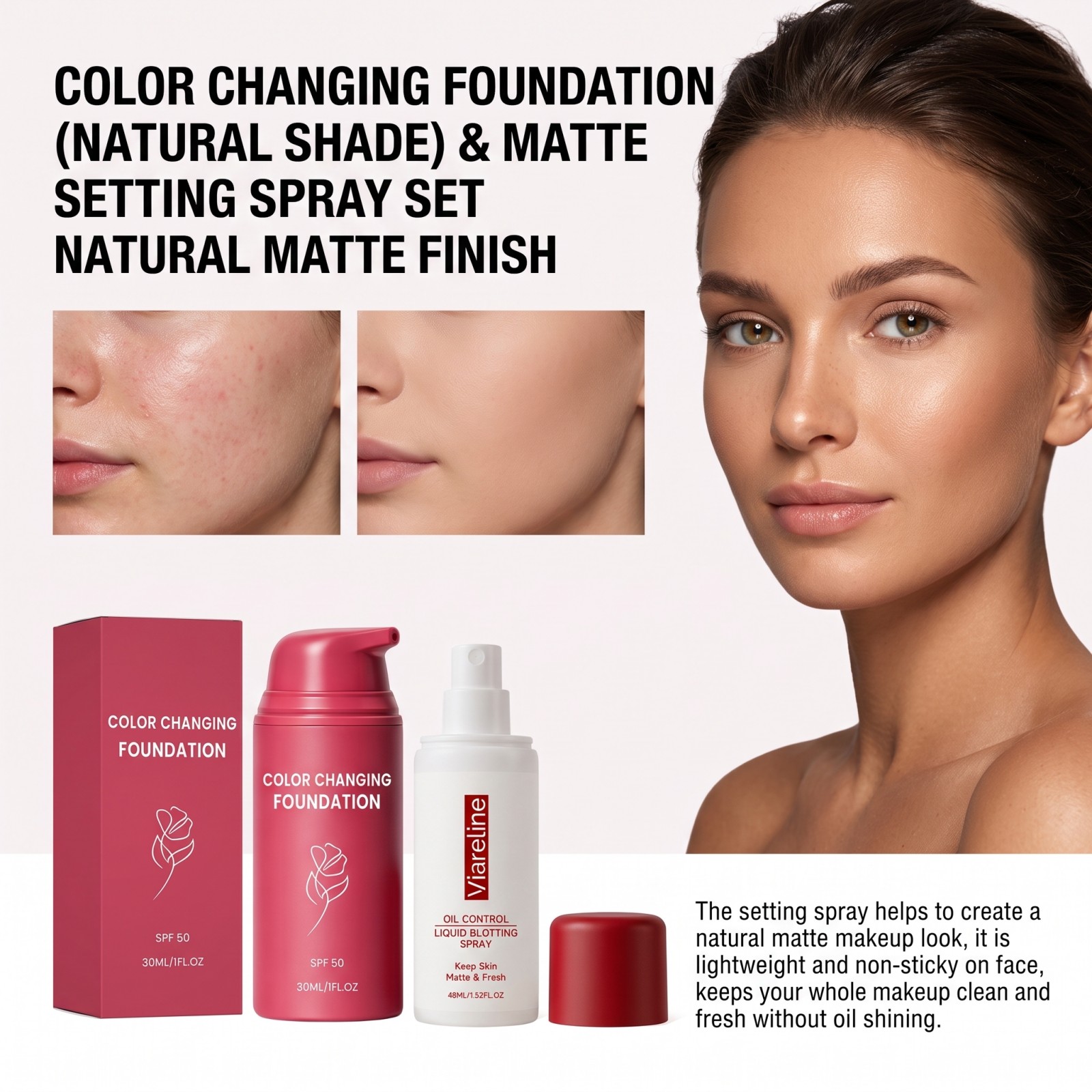 Thermal Color Changing Foundat - Heat Protectant Spray ulasan dan harga
