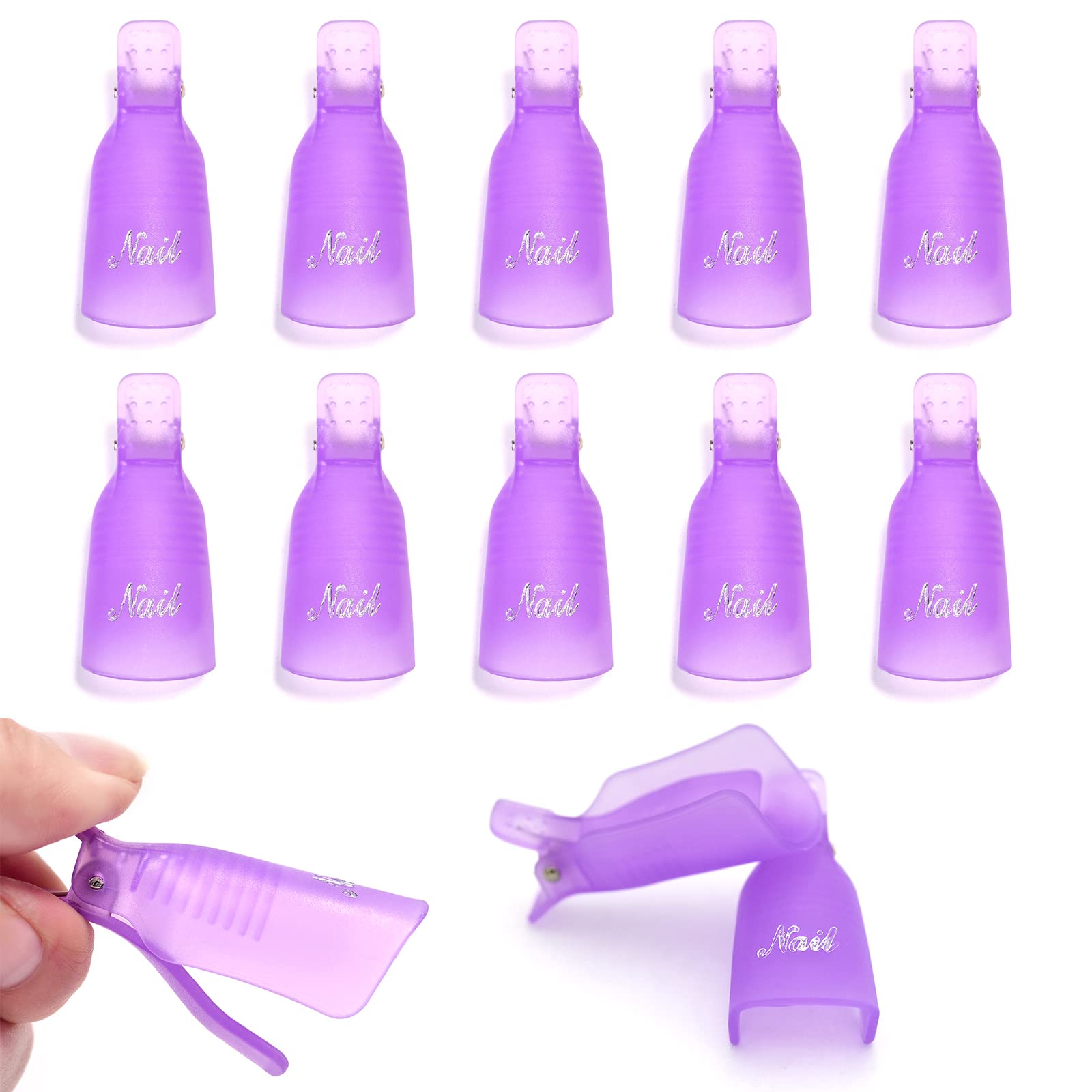 10Pcs Plastic Nail Art Soak Of - Hair Care Gel ulasan dan harga