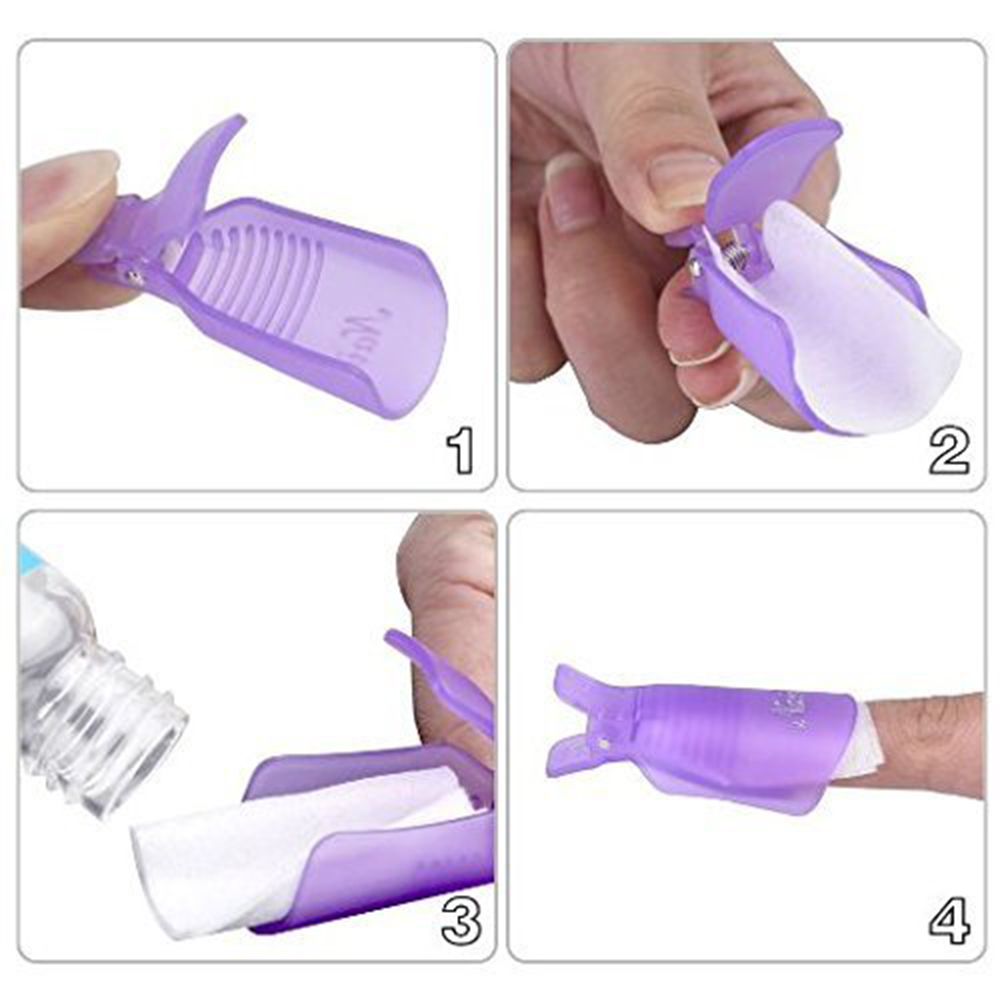10Pcs Plastic Nail Art Soak Of - Hair Care Gel ulasan dan harga