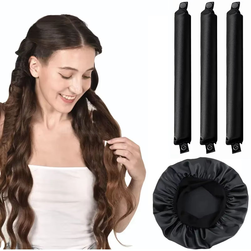 4/5pcs Heatless Curling Rod Se - Hair Roller Set Flexi ulasan dan harga