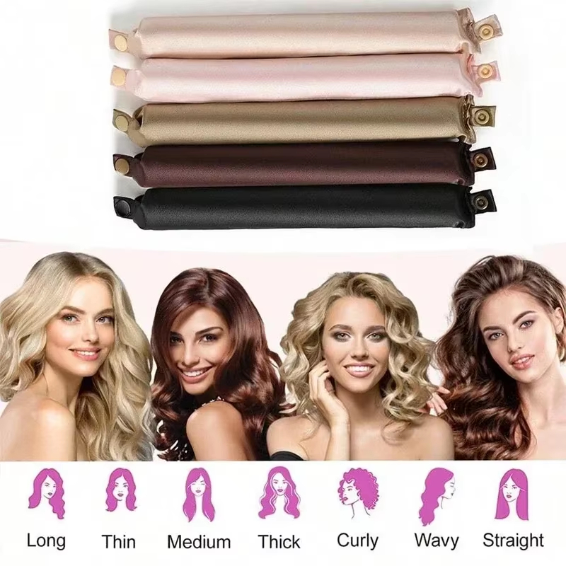 4/5pcs Heatless Curling Rod Se - Hair Roller Set Flexi ulasan dan harga