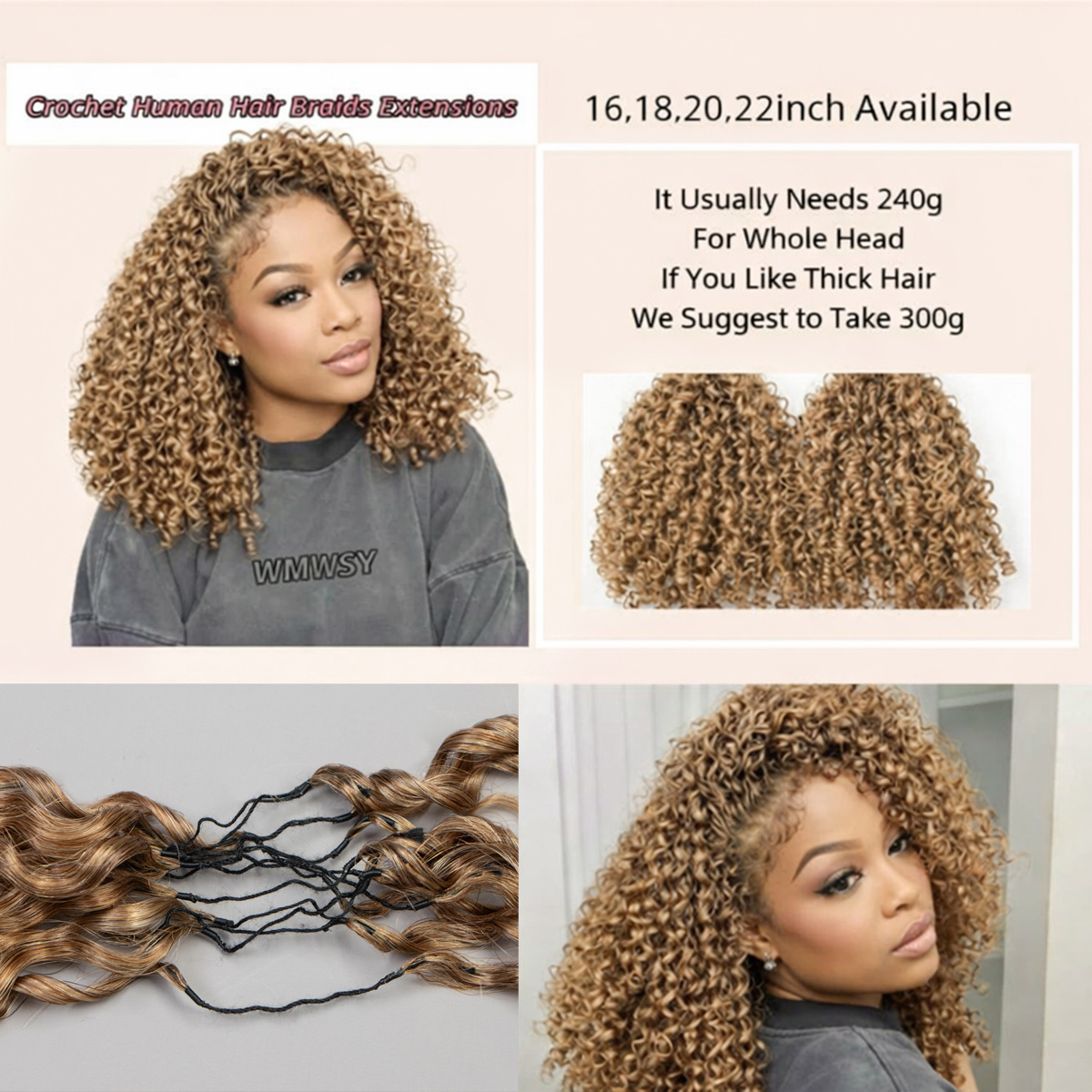 15A Small Spirals Curly Honey  - Hair Care Honey ulasan dan harga