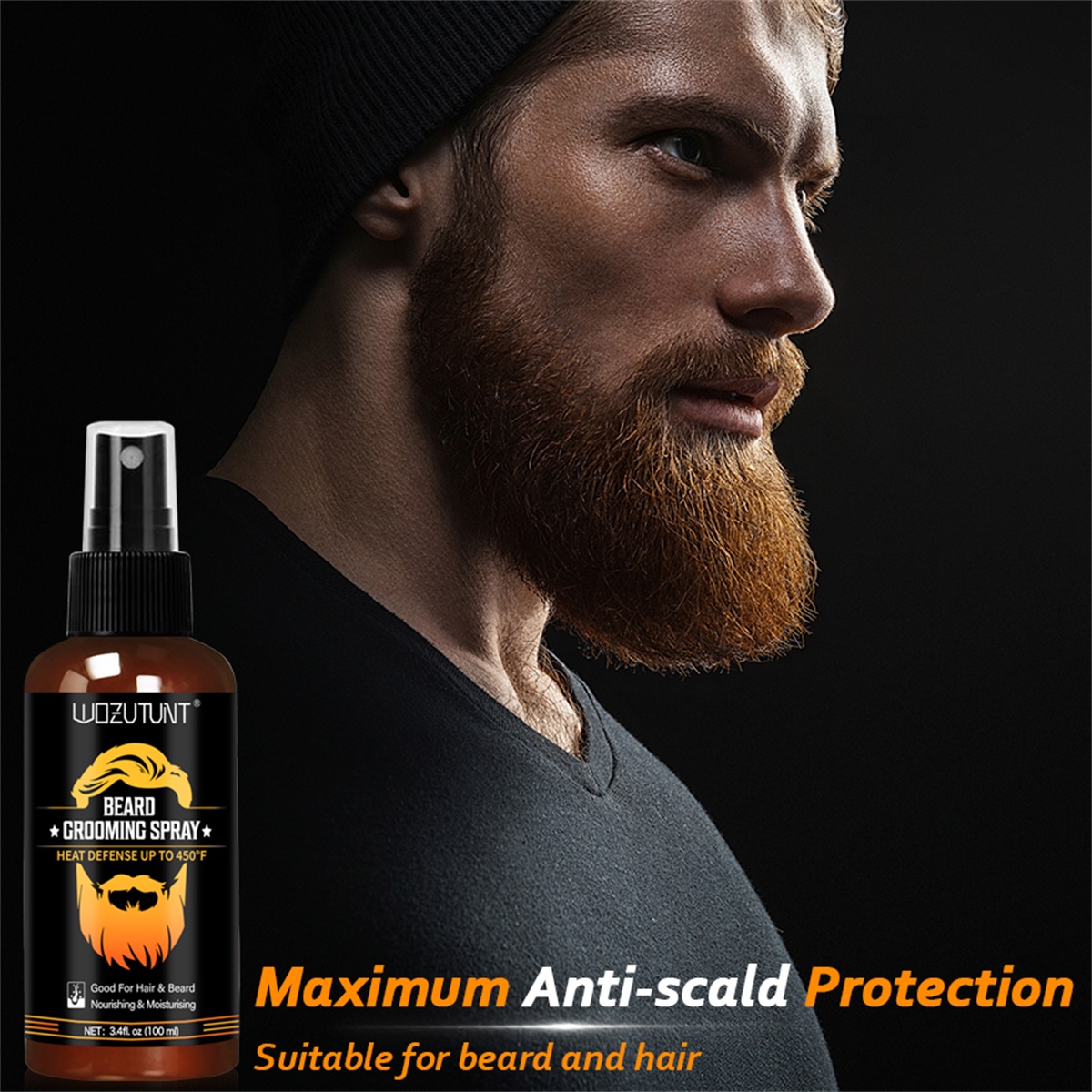 Beard Grooming Spray Protect H - Heat Protectant Spray ulasan dan harga