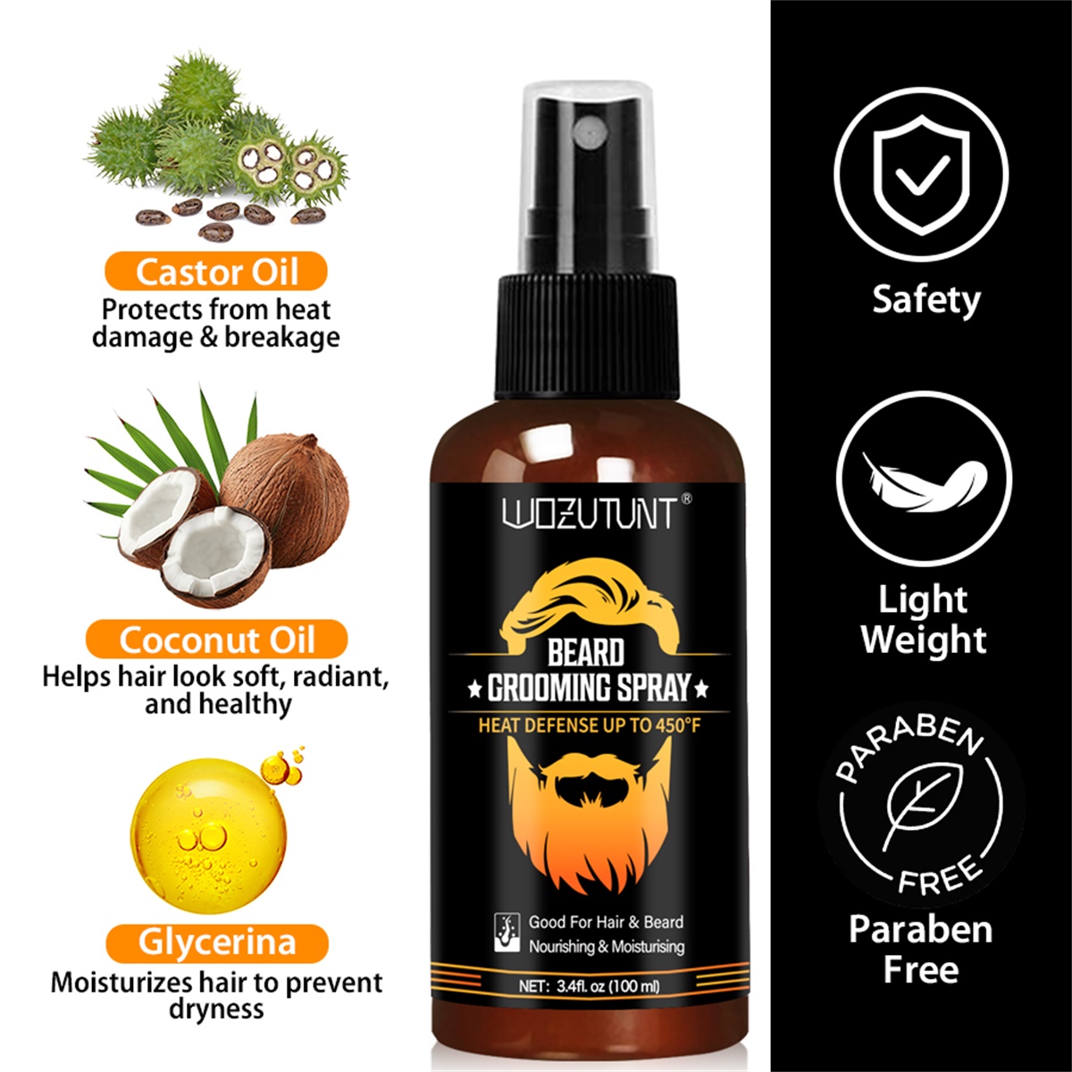 Beard Grooming Spray Protect H - Heat Protectant Spray ulasan dan harga