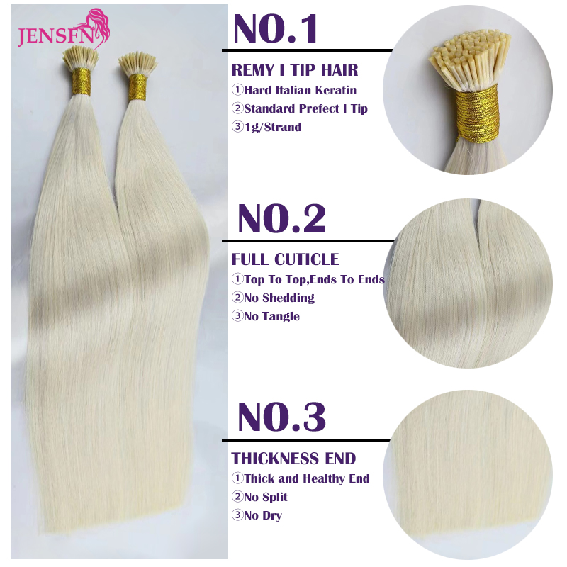 JENSFN I Tip Hair Extensions 1 - Hair Care Color ulasan dan harga