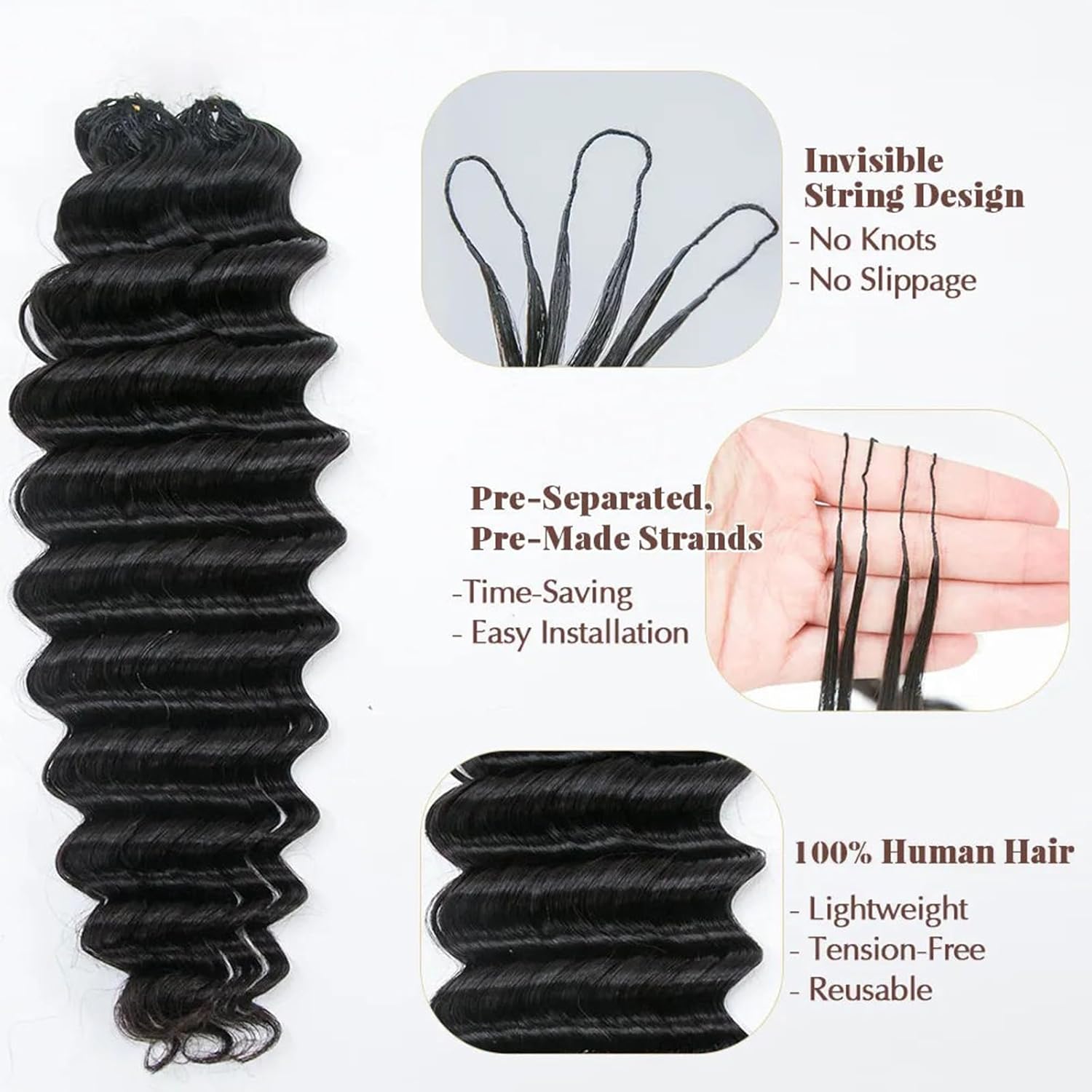 12A Knotless Pre Separated Dee - Hair Care Color ulasan dan harga