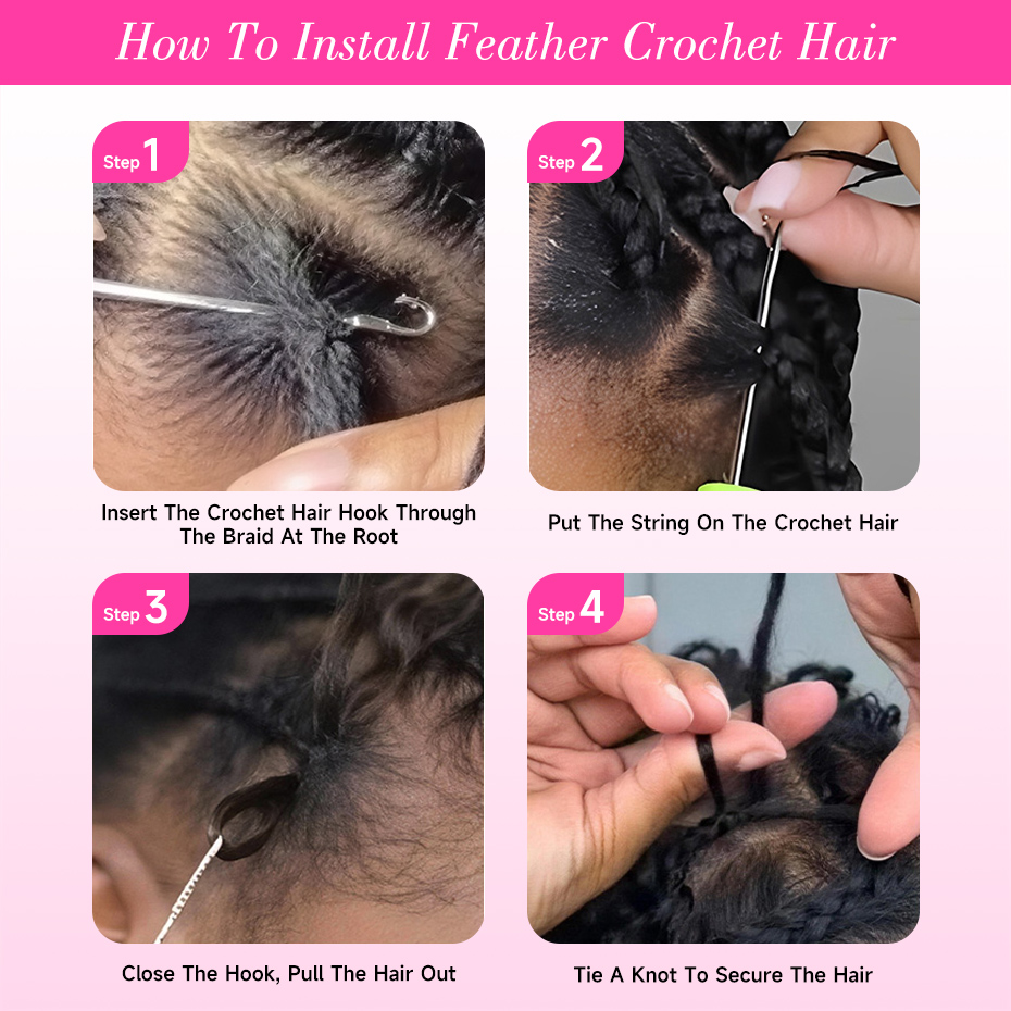Deep Wave Feather Crochet Huma - Hair Care For Wavy Hair ulasan dan harga