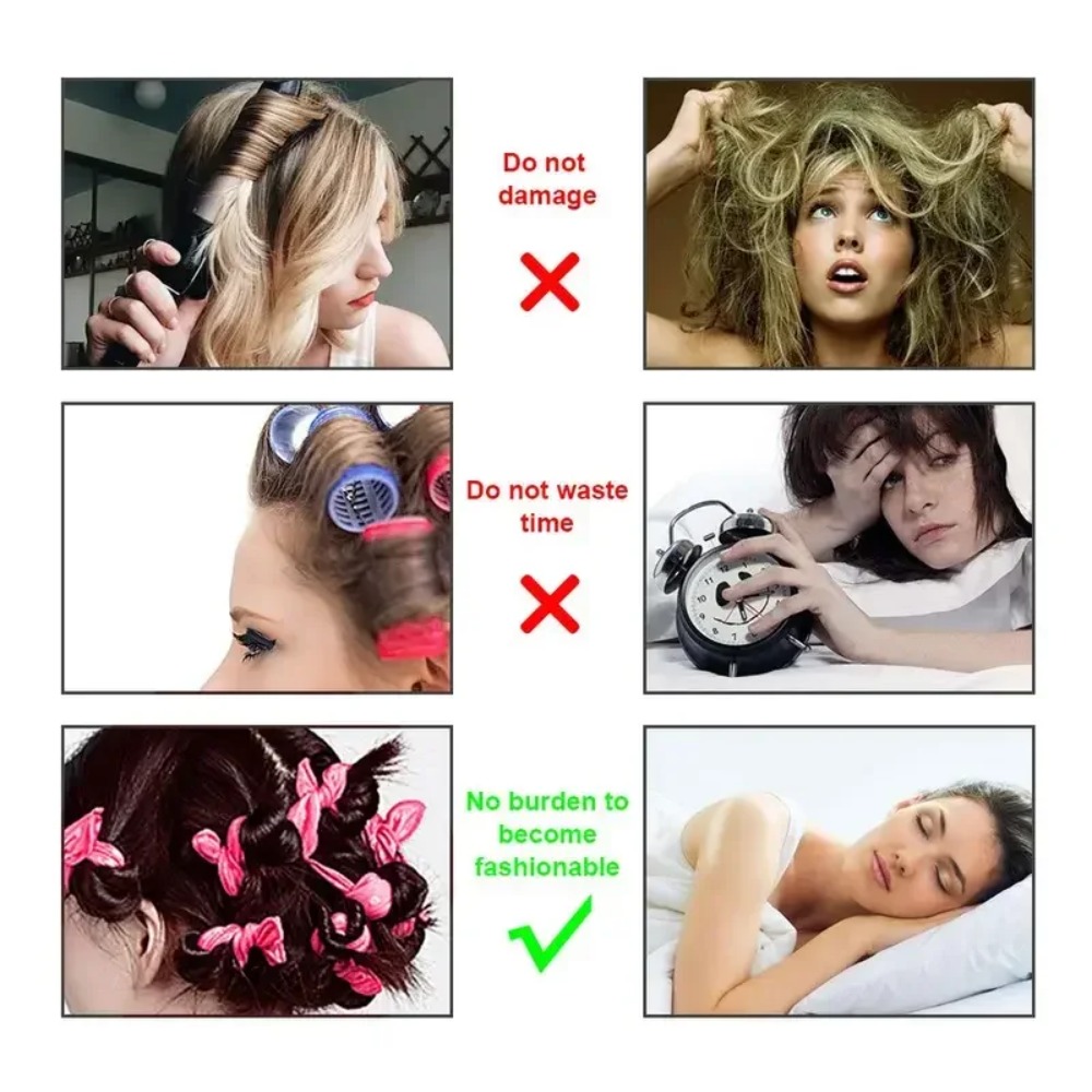 42Pcs Flexible Hair Curling Ro - Hair Roller Set Flexi ulasan dan harga