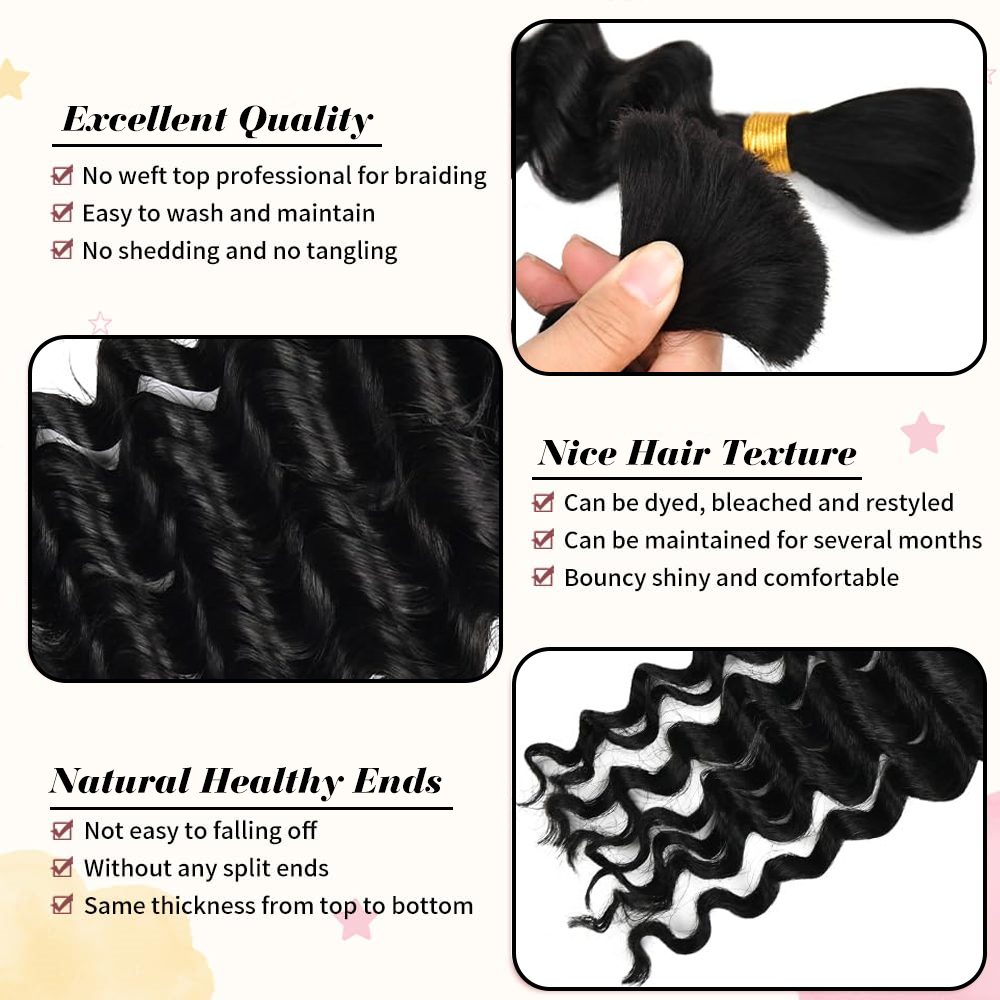 Human Braiding Hair for Boho B - Hair Care Color ulasan dan harga