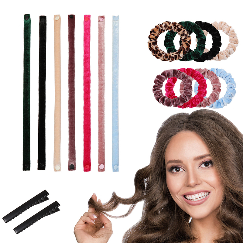 6Pcs/Set 35cm Long Soft Fabric - Hair Roller Set Flexi ulasan dan harga