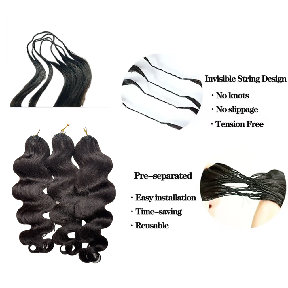 Knotless Pre Separated 100% Hu - Hair Care For Wavy Hair ulasan dan harga