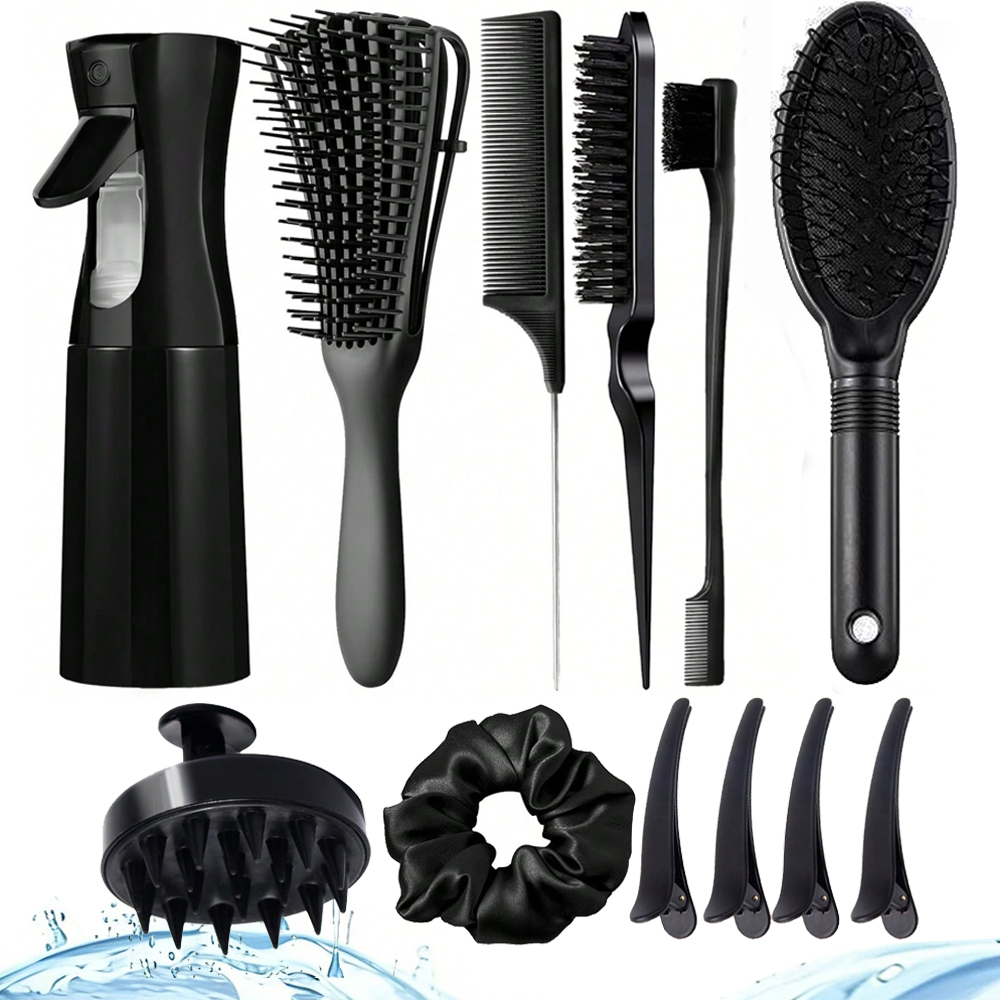 Detangling Brush Set with Spra - Hair Care For Wavy Hair ulasan dan harga