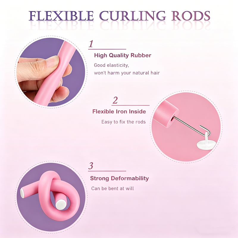 6pcs/pack New Oversize Flexibl - Hair Roller Set Flexi ulasan dan harga