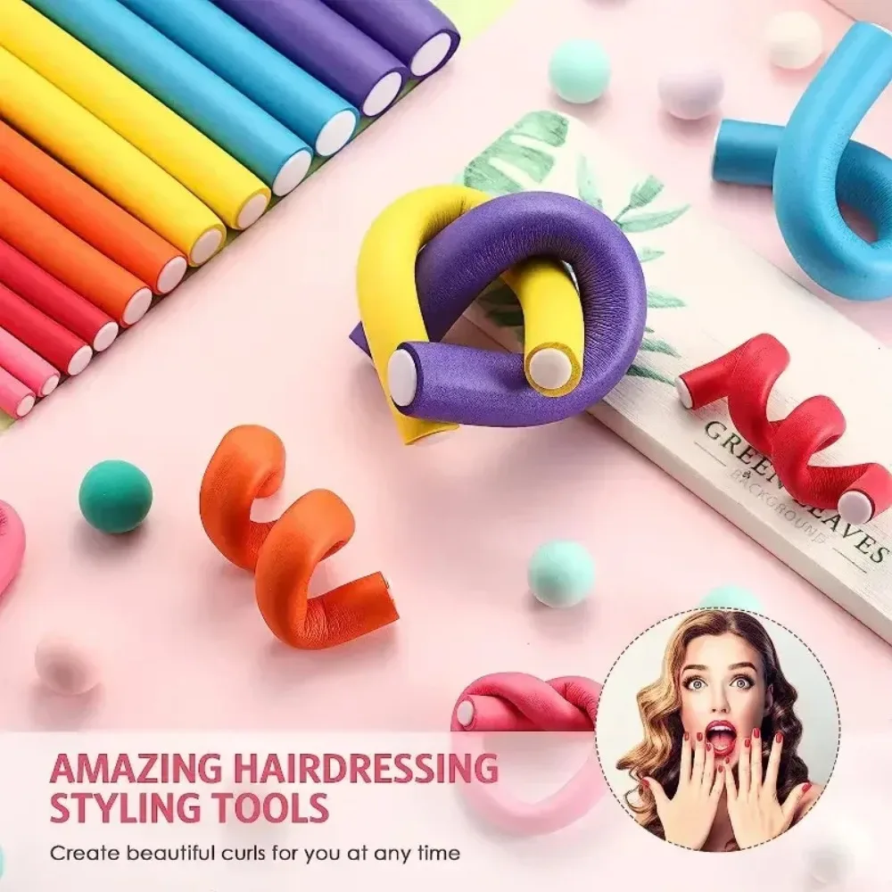42pcs/Set Twist Foam Hairs Rol - Hair Roller Set Flexi ulasan dan harga