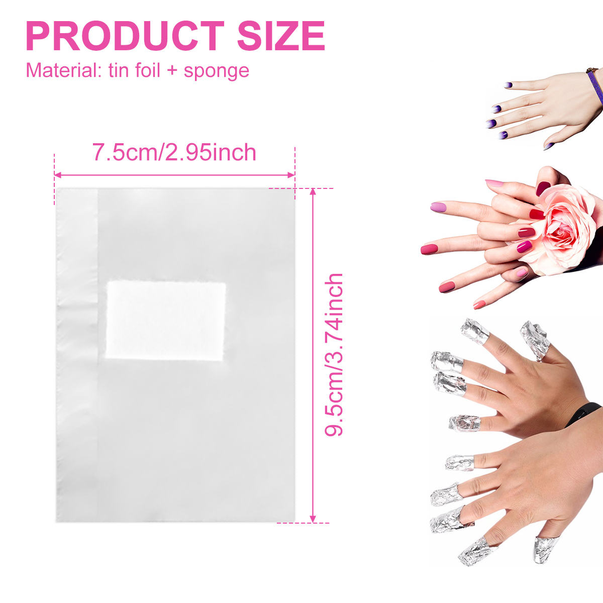 500/1000Pcs Aluminium Foil Gel - Hair Care Gel ulasan dan harga