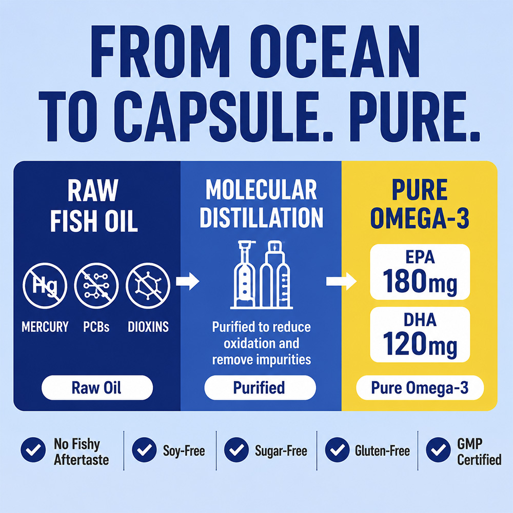 Deep Sea Omega 3 Fish Oil Soft - Hair Care Capsule ulasan dan harga