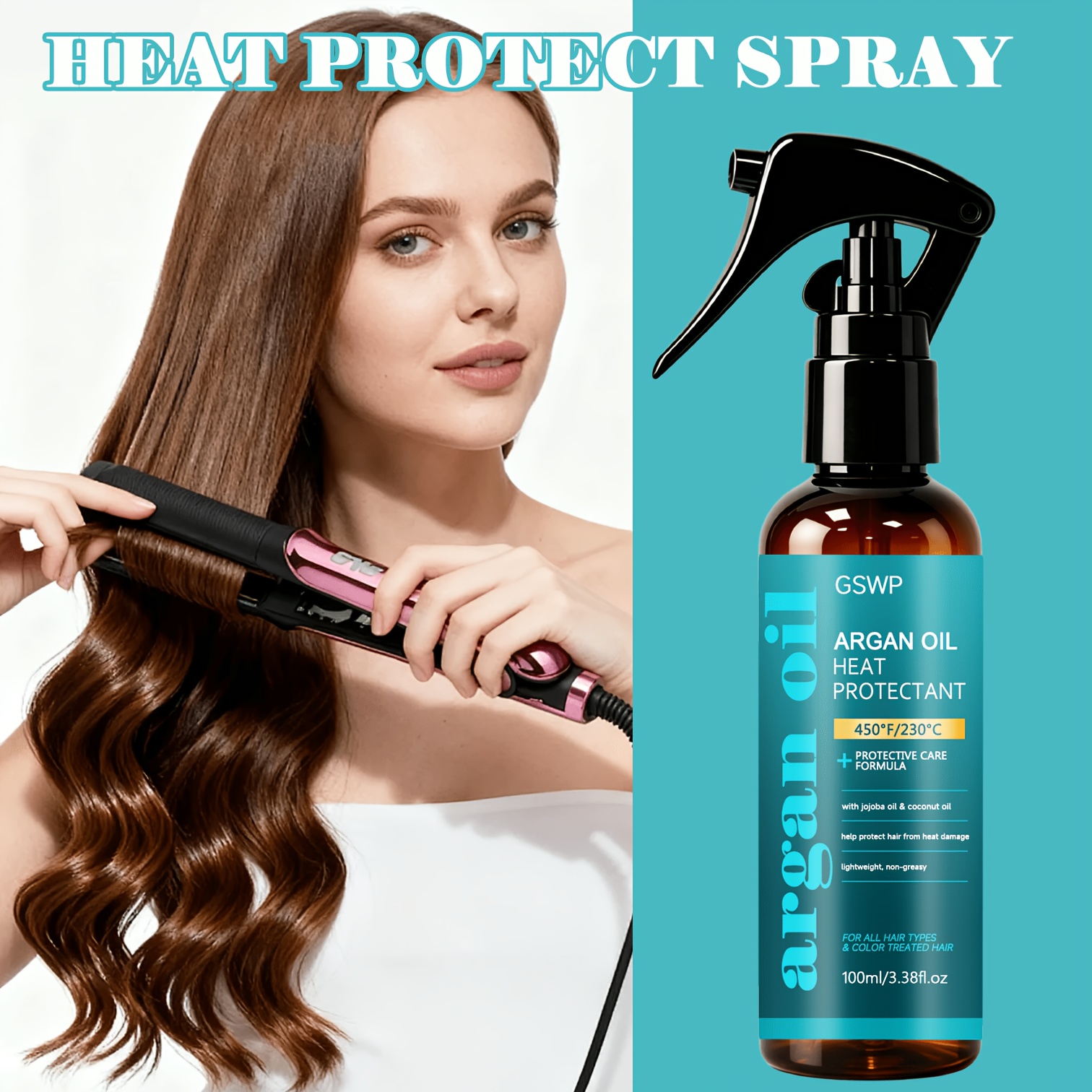 GSWP Argan Oil Protect Spray,4 - Heat Protectant Spray ulasan dan harga